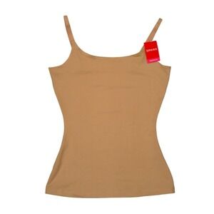 Spanx Socialight Cami Natural Glam Tan Microfiber Camisole 2352 Womens XL NEW